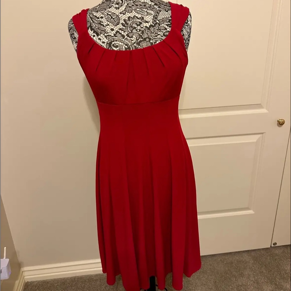 London Times Red Midi Dress - Size 10 NWOT